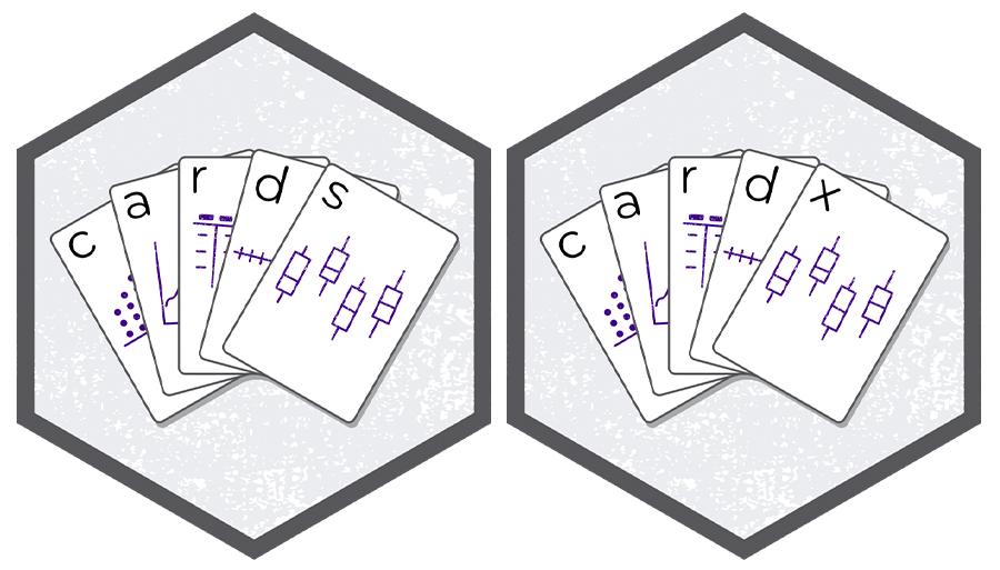 cards and cardx package logos